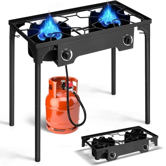 2 Burner Cooker Outdoor Camping Picnic Stove