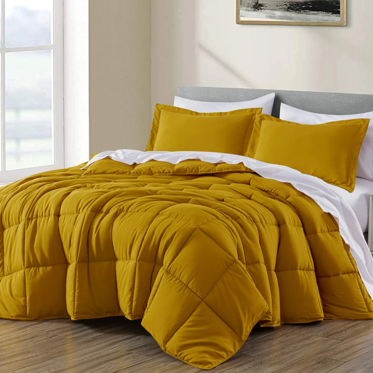 King Box Stitch Comforter Set