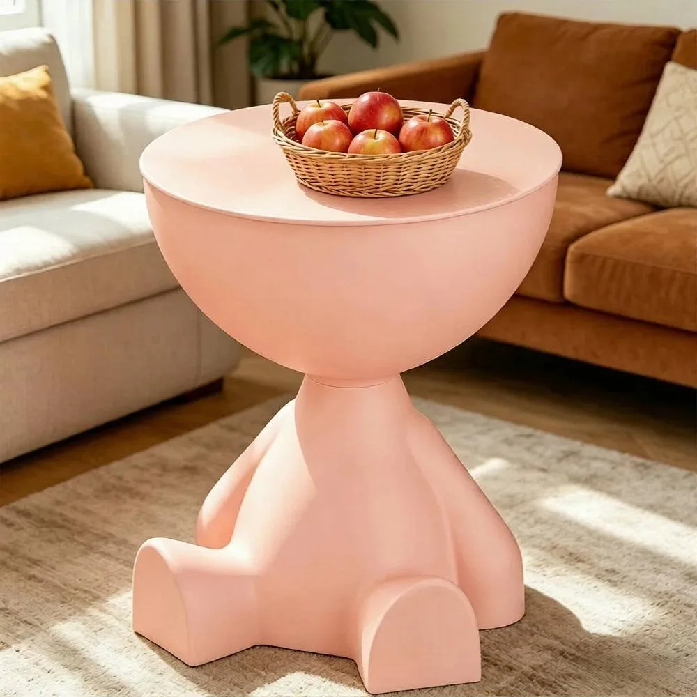 Pink Circle Coffee Table