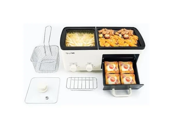 4 in 1 Breakfast Maker Station With Grill