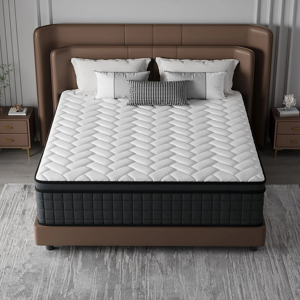 14″ Queen Spring Hybrid Mattress with CertiPUR-US