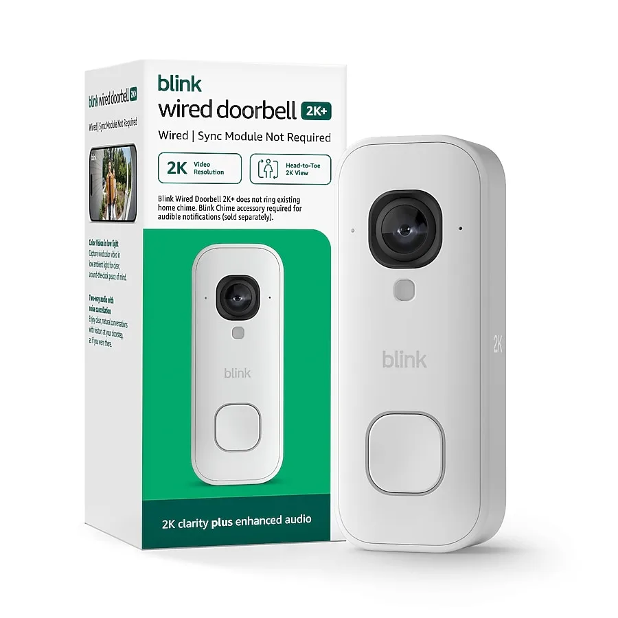 Blink Wired Doorbell 2K+ (White)