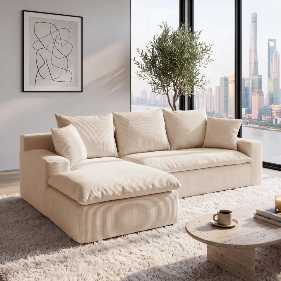 L-Shaped Modular Sectional Couch