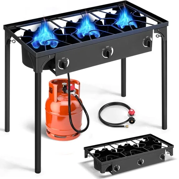 3 Burner Gas Propane Cooker
