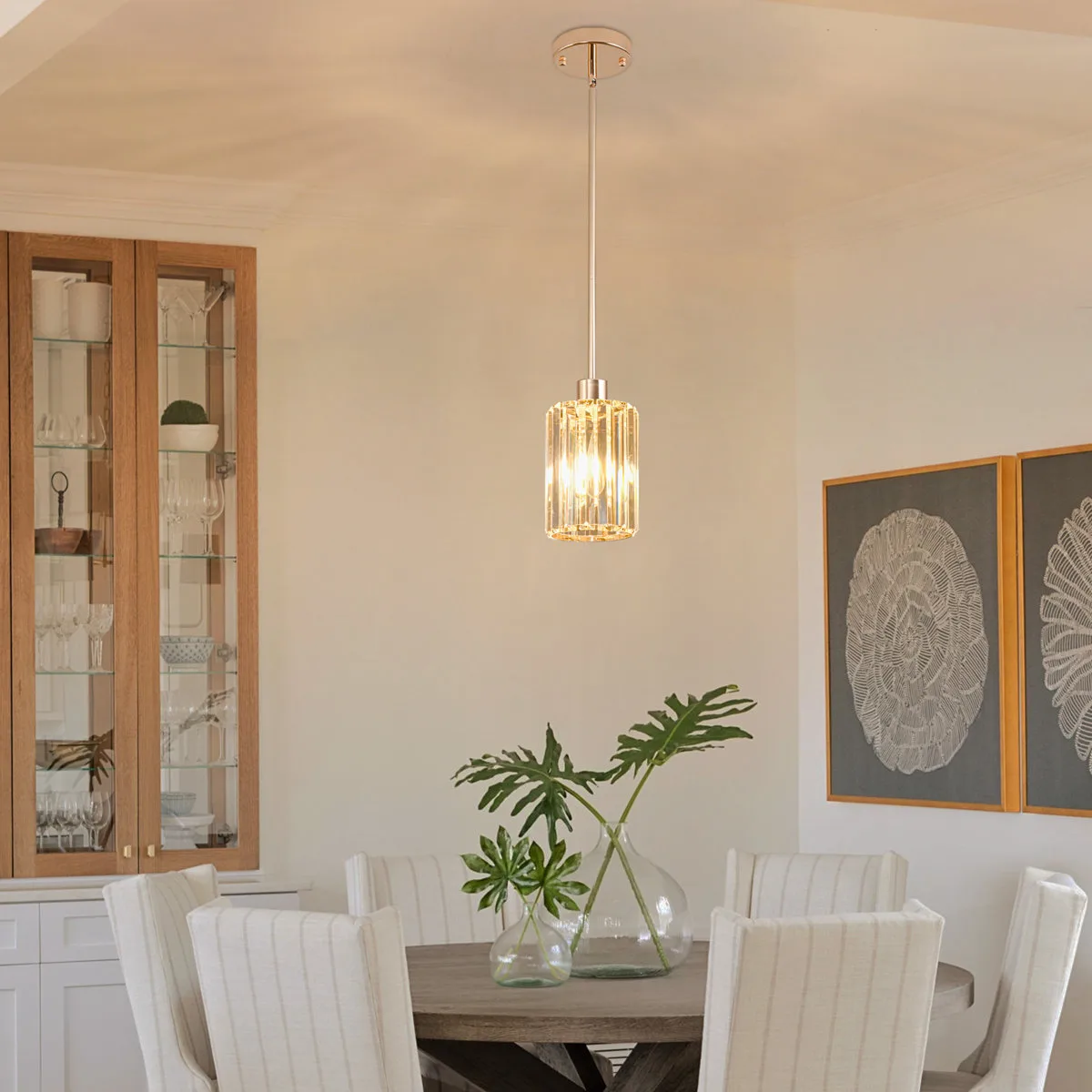 Modern Mini Crystal Pendant Light