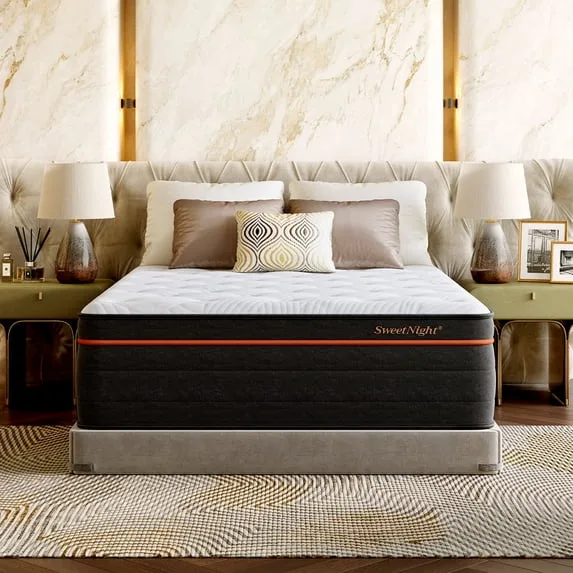 16″ Cooling Gel Memory Foam Medium Firm Supportive Hybrid Mattress