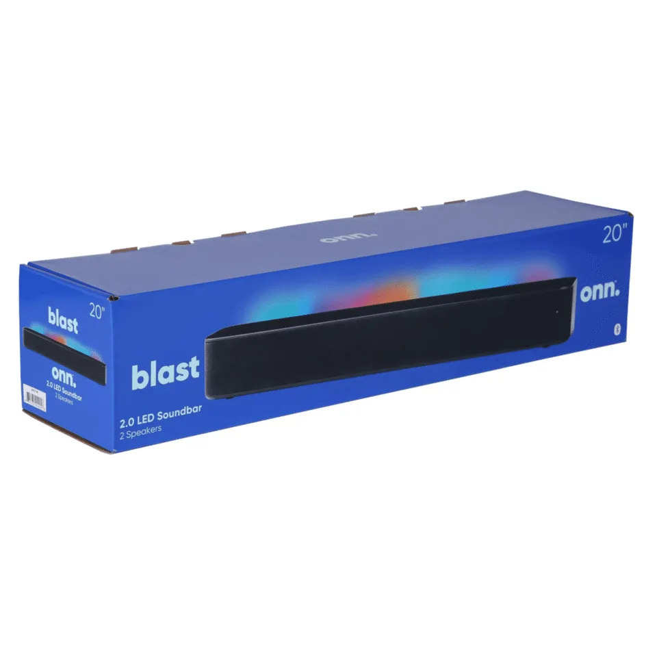 Bluetooth 2.1 Channel Soundbar with Multi-Color LED Lighting