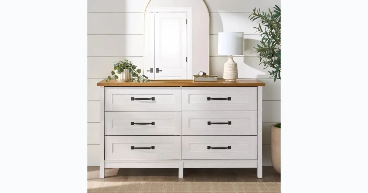 FARMHOUSE 6-DRAWER DRESSER