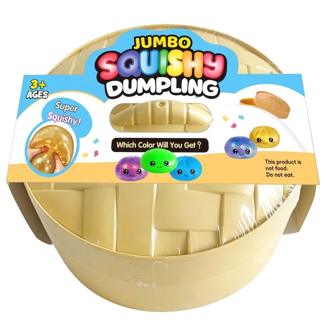 Assorted Colors Jumbo Squishy Dumpling Sensory Toy