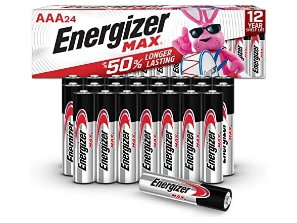 24-pack energizer batteries (AAA)