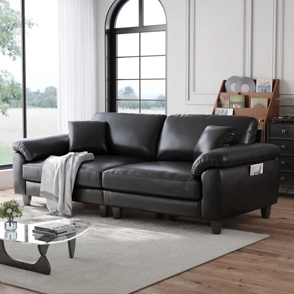 Oversized Loveseat with 2 Pillows