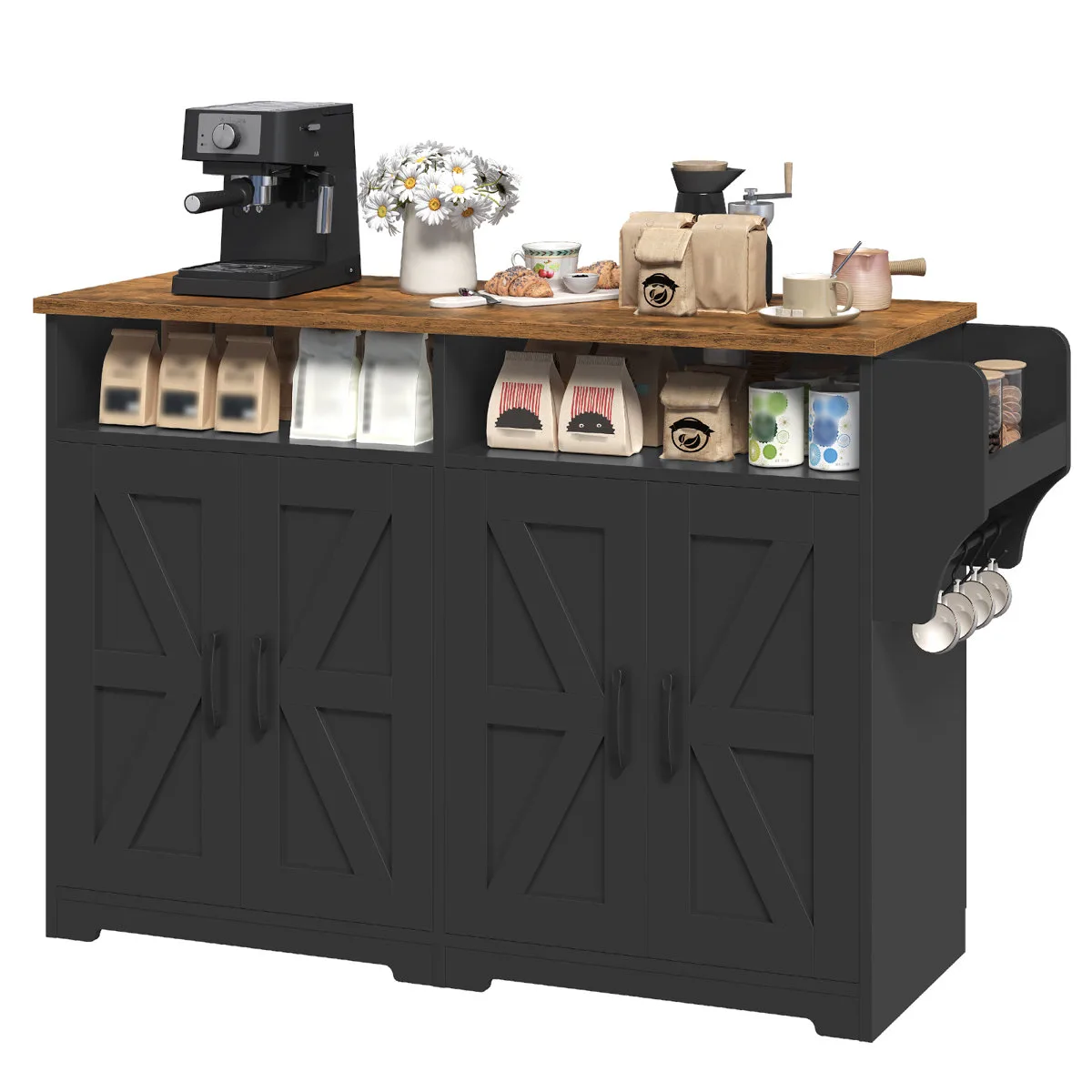 Sideboard with Dual-Purpose Floating Shelf