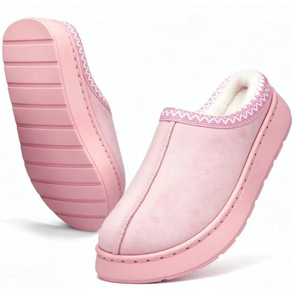 Cozy Platform Fuzzy Slippers