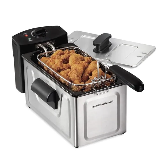 8-Cup Electric Deep Fryer with Basket