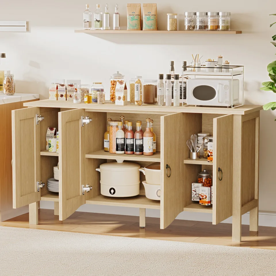 Sideboard Buffet Cabinet-Oak