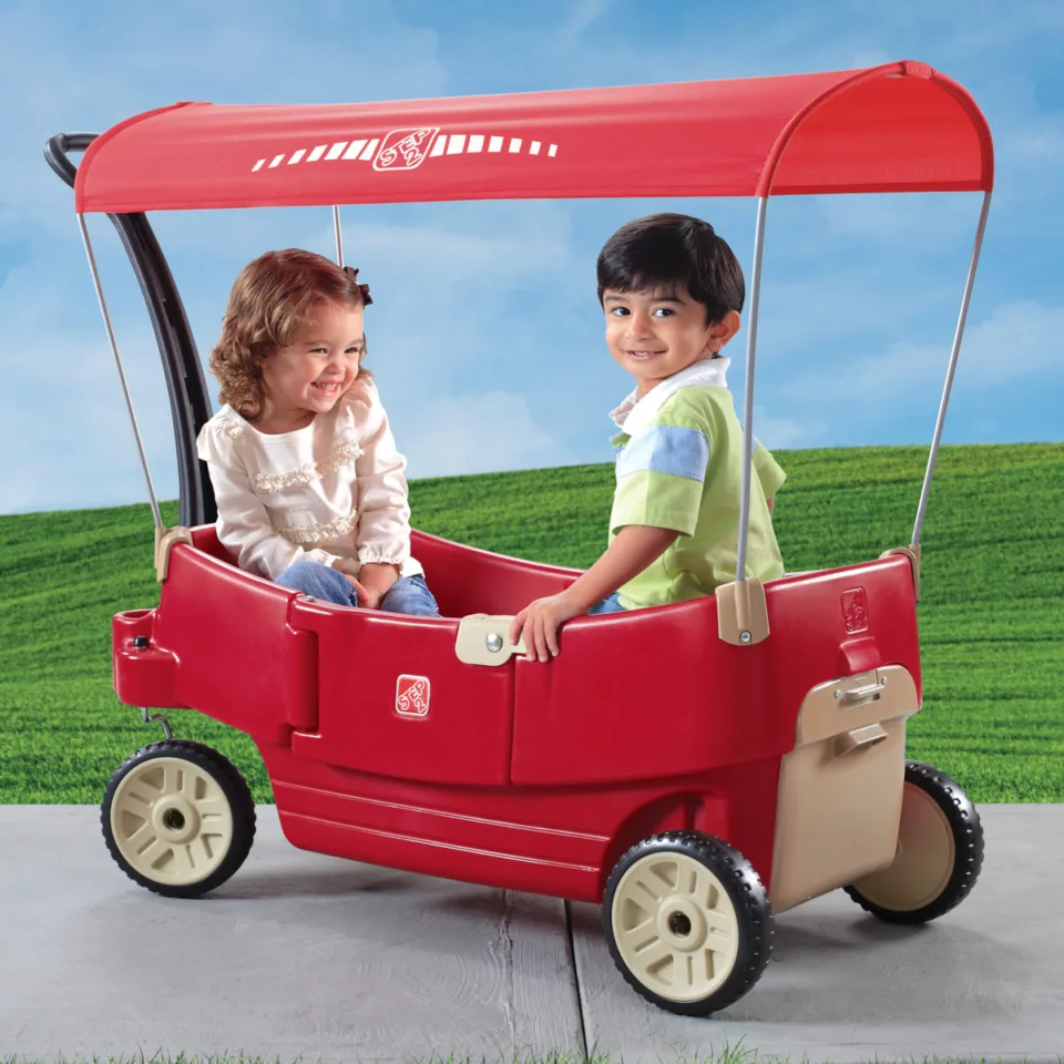 All Around Canopy 2 Seat Ride-On Wagon